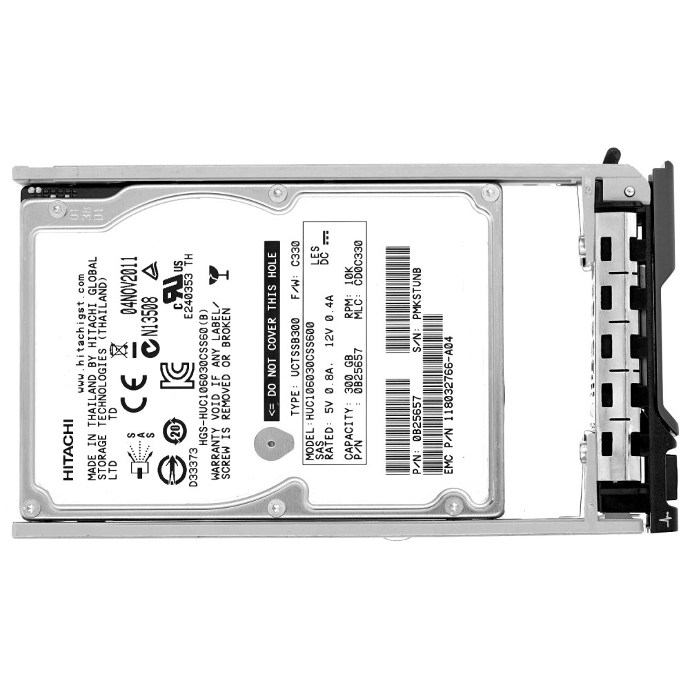 HUC106060CSS600 HITACHI HDD 300GB 10K SAS 6G 2.5" SFF FOR DELL SERVERS